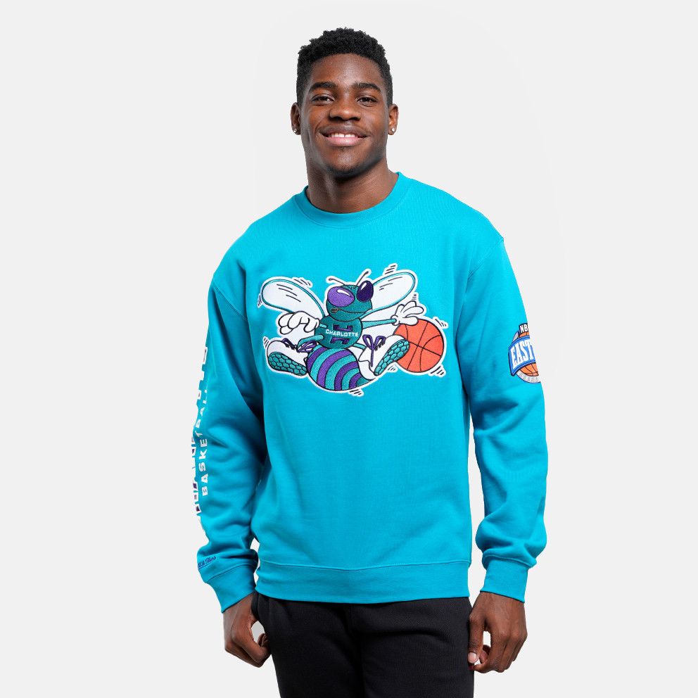 Mitchell & Ness NBA Charlotte Hornets There And Back Fleece Crew Ανδρική Μπλούζα Φούτερ