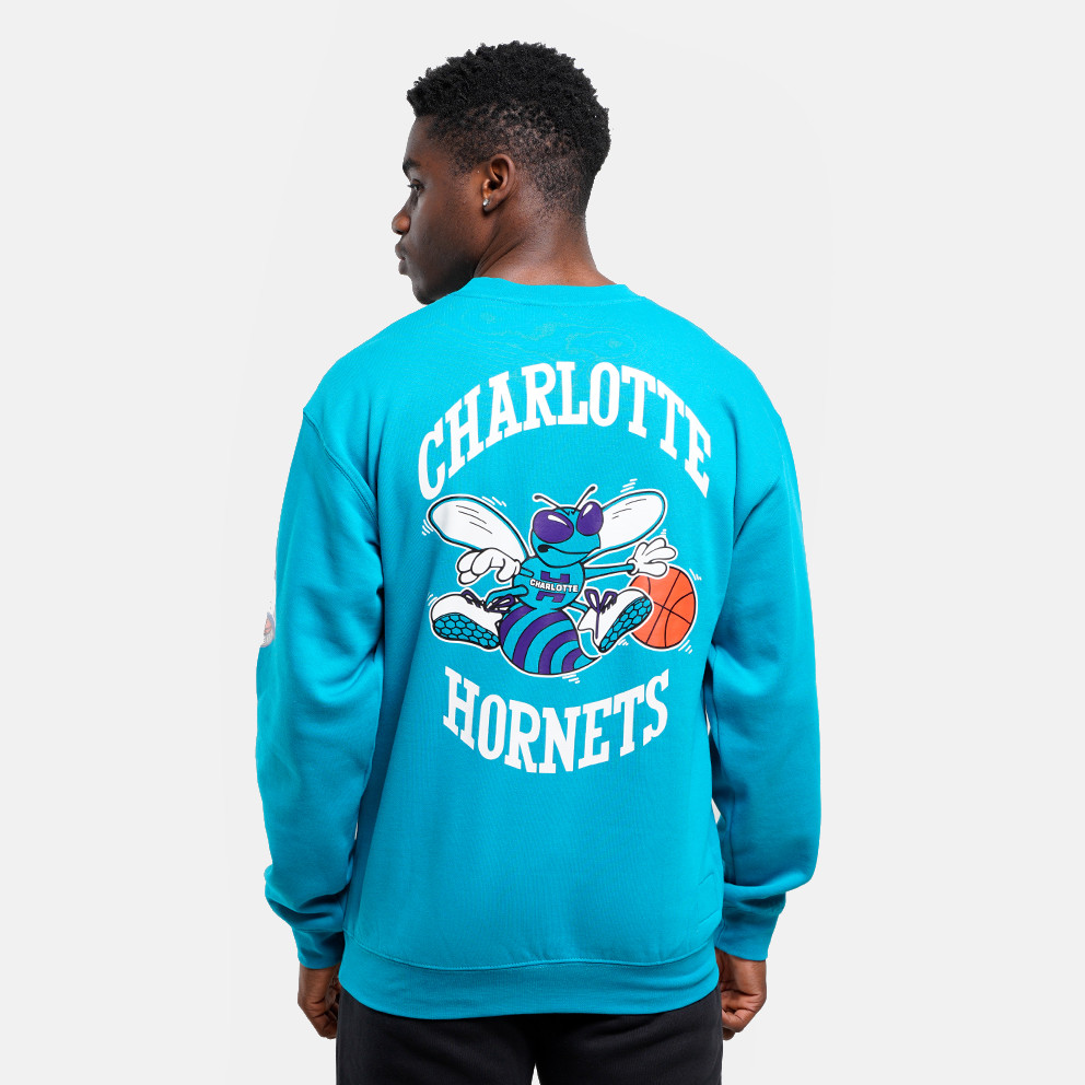 Mitchell & Ness NBA Charlotte Hornets There And Back Fleece Crew Ανδρική Μπλούζα Φούτερ