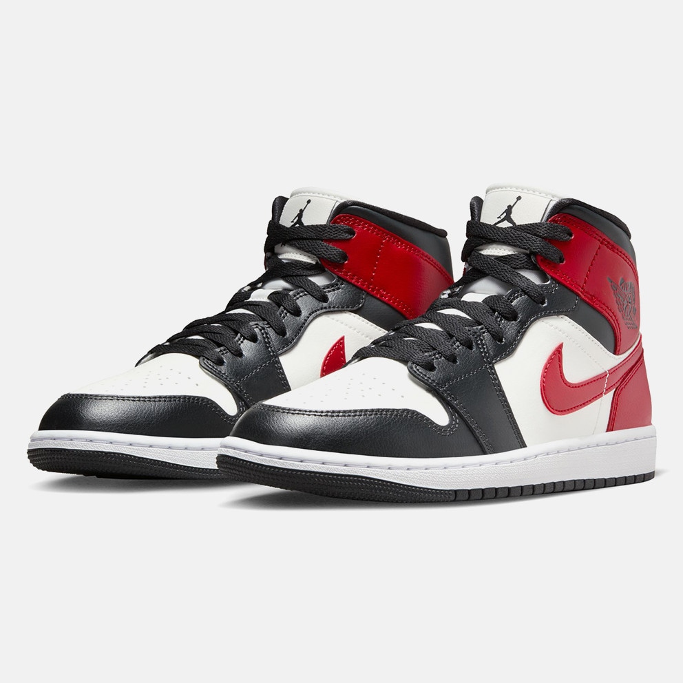 Jordan Air 1 Mid "Gym Red Off Noir" Γυναικεία Μποτάκια