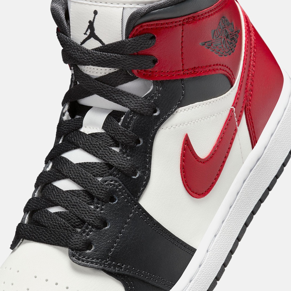 Jordan Air 1 Mid "Gym Red Off Noir" Γυναικεία Μποτάκια