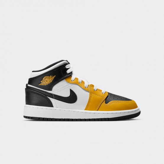 Air Jordan 1 Mid "Yellow Ochre" Kids' Boots