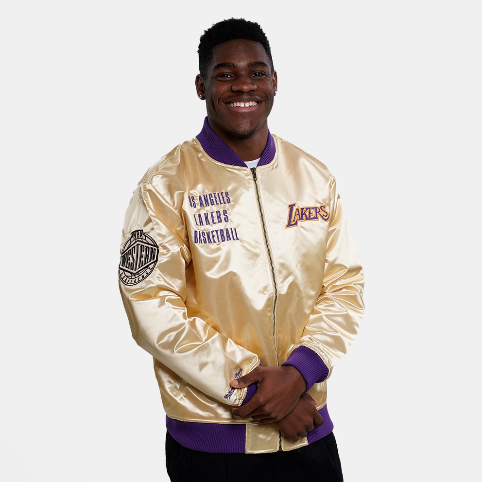 Mitchell & Ness NBA Los Angeles Lakers Lightweight Satin Ανδρικό Μπουφάν