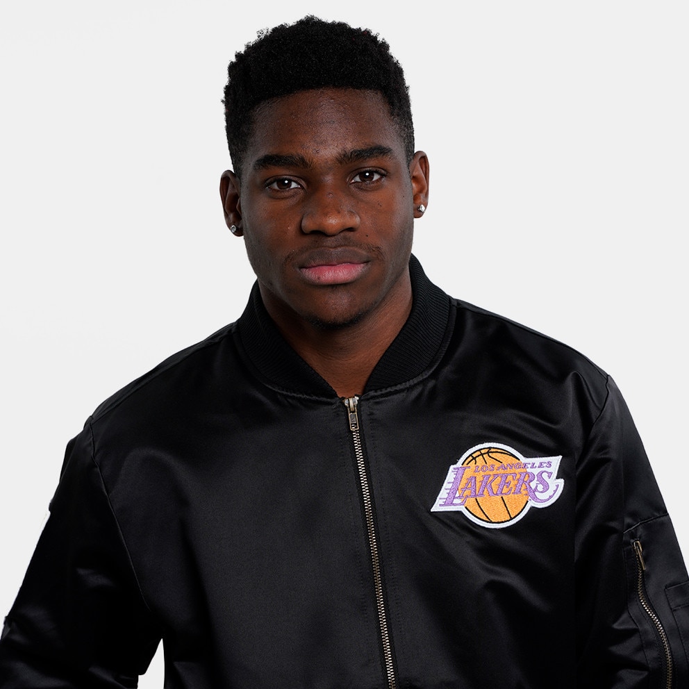 Mitchell & Ness NBA Los Angeles Lakers Lightweight Satin Bomber Ανδρικό Μπουφάν