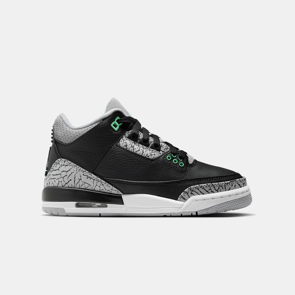 Jordan Air 3 Retro "Green Glow" Κids' Shoes