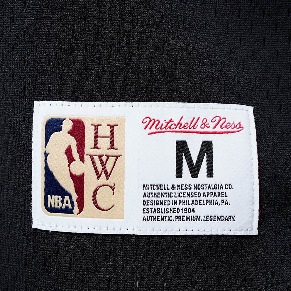 Mitchell & Ness NBA Chicago Bulls Fashion Mesh V-Neck Vintage Logo Men's Basketball Jersey