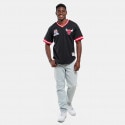 Mitchell & Ness NBA Chicago Bulls Fashion Mesh V-Neck Vintage Logo Men's Basketball Jersey
