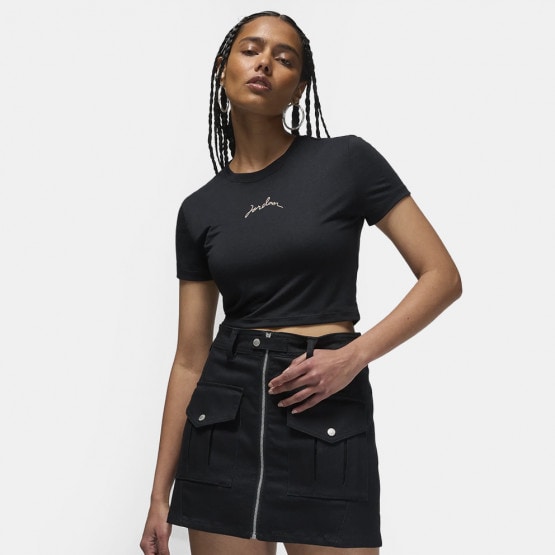 Jordan W J Ss Gfx Slim Crop Tee