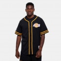 Mitchell & Ness NBA Los Angeles Lakers Fashion Cotton Button Front Vintage Men's Shirt