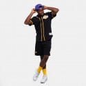 Mitchell & Ness NBA Los Angeles Lakers Fashion Cotton Button Front Vintage Men's Shirt