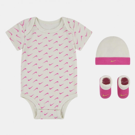 Nike Hat, Bodysuit & Bootie  3-Piece Set
