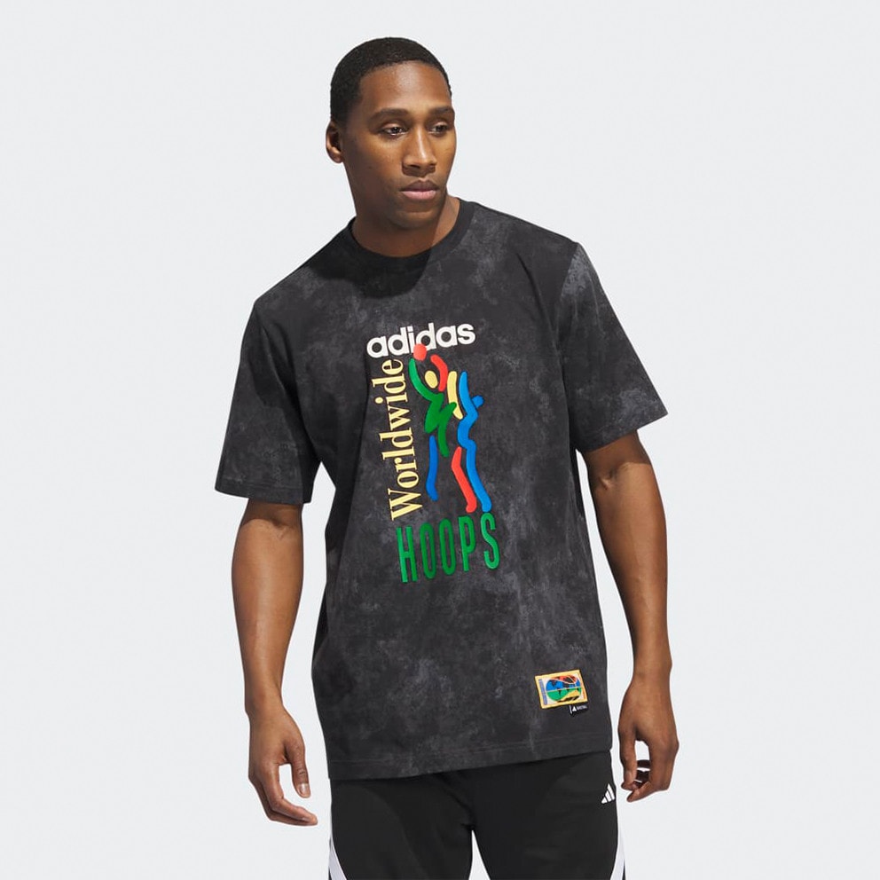 adidas Worldwide Hoops Aop Ανδρικό T-Shirt