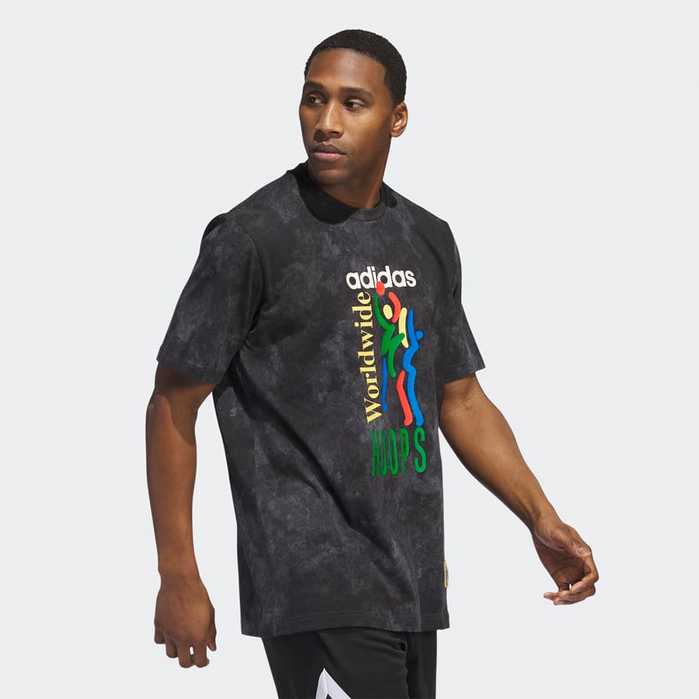 adidas Worldwide Hoops Aop Ανδρικό T-Shirt