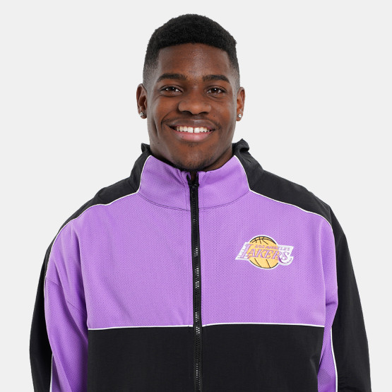 Mitchell & Ness Nba Mesh Nylon Jacket Lakers PURPLE ZF10104 Mitchell & Ness Nba Mesh Nylon Jacket Lakers PURPLE ZF10104