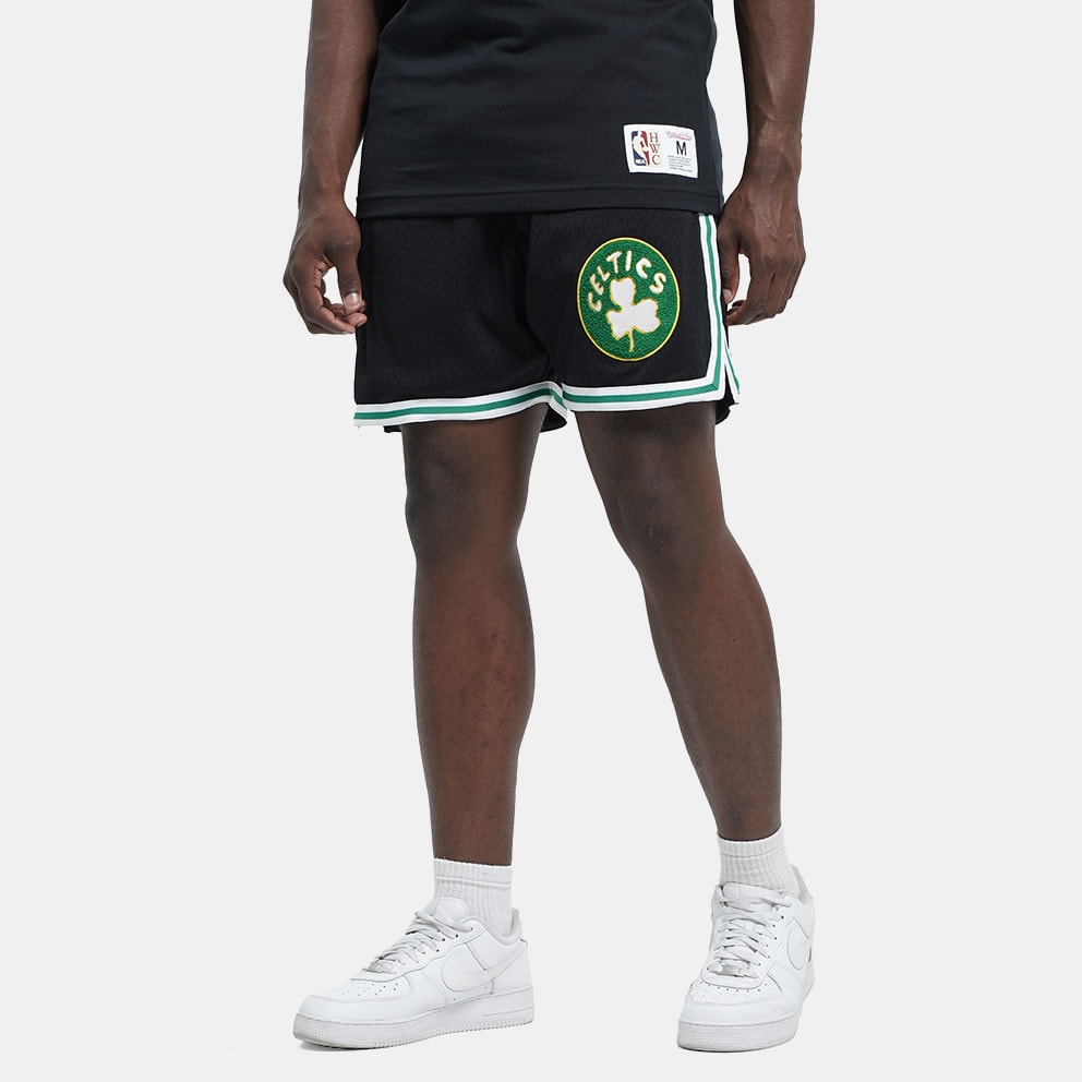 Mitchell & Ness Nba Logo Over Game Day Shorts Celt