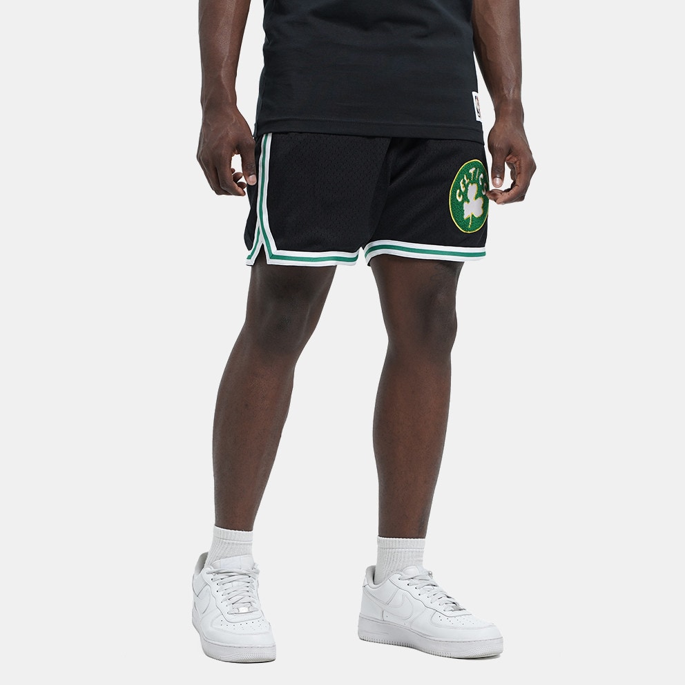 Mitchell & Ness Nba Logo Over Game Day Shorts Celt