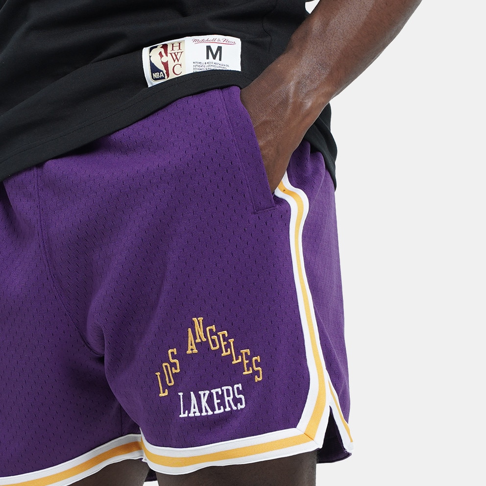 Mitchell & Ness Nba Logo Over Game Day Shorts Lake