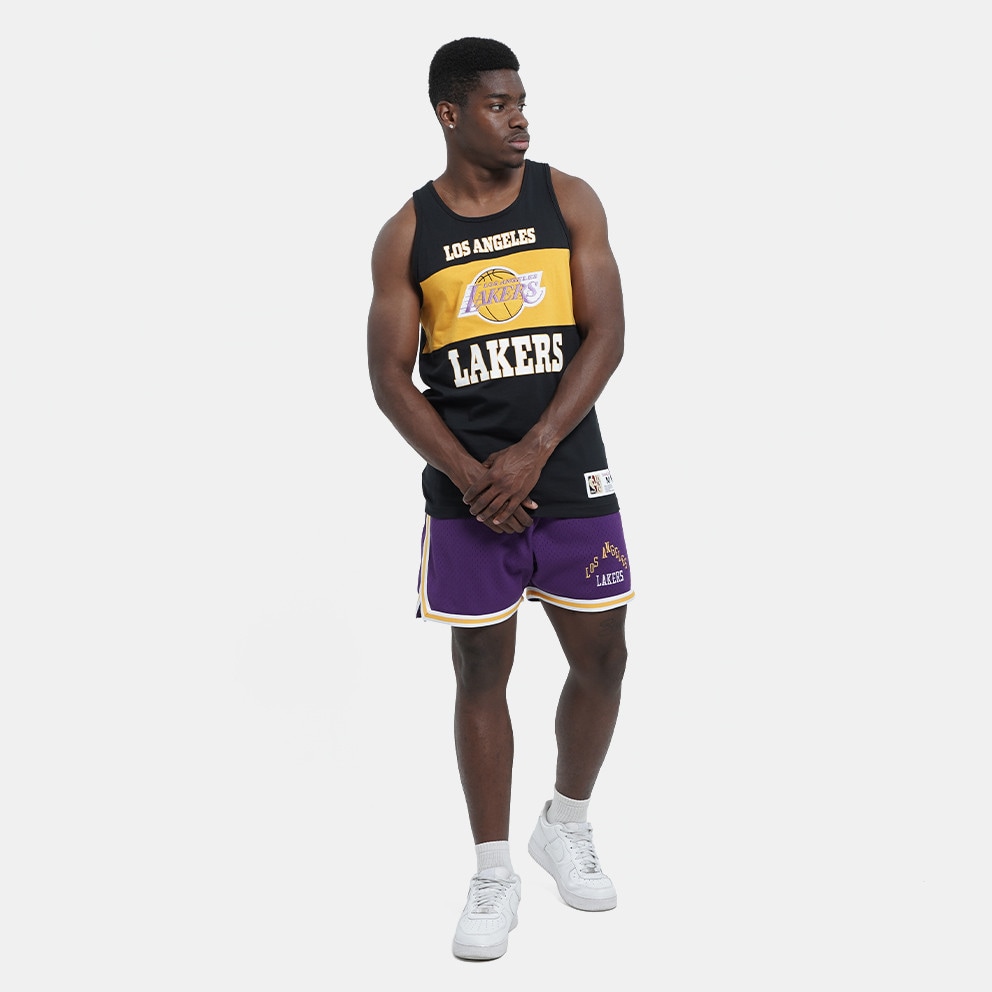 Mitchell & Ness Nba Logo Over Game Day Shorts Lake