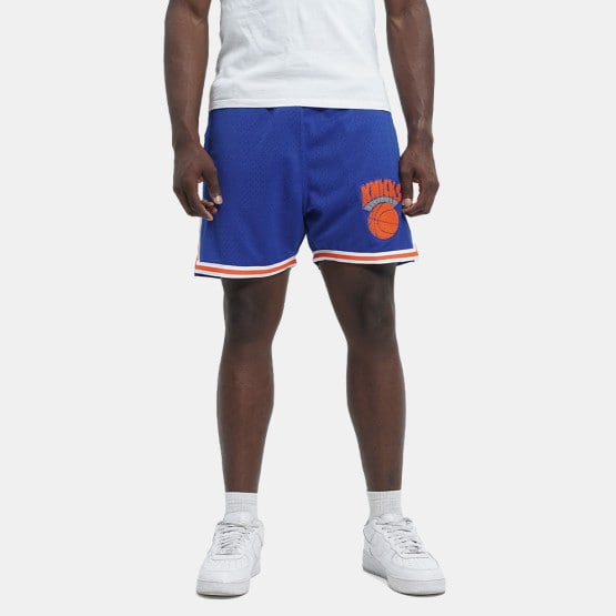 Mitchell & Ness Nba Logo Over Game Day Shorts Knic