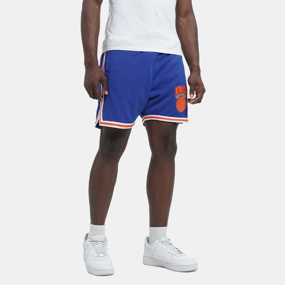 Mitchell & Ness Nba Logo Over Game Day Shorts Knic