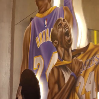 Kobe Bryant Mural in Slamdunk