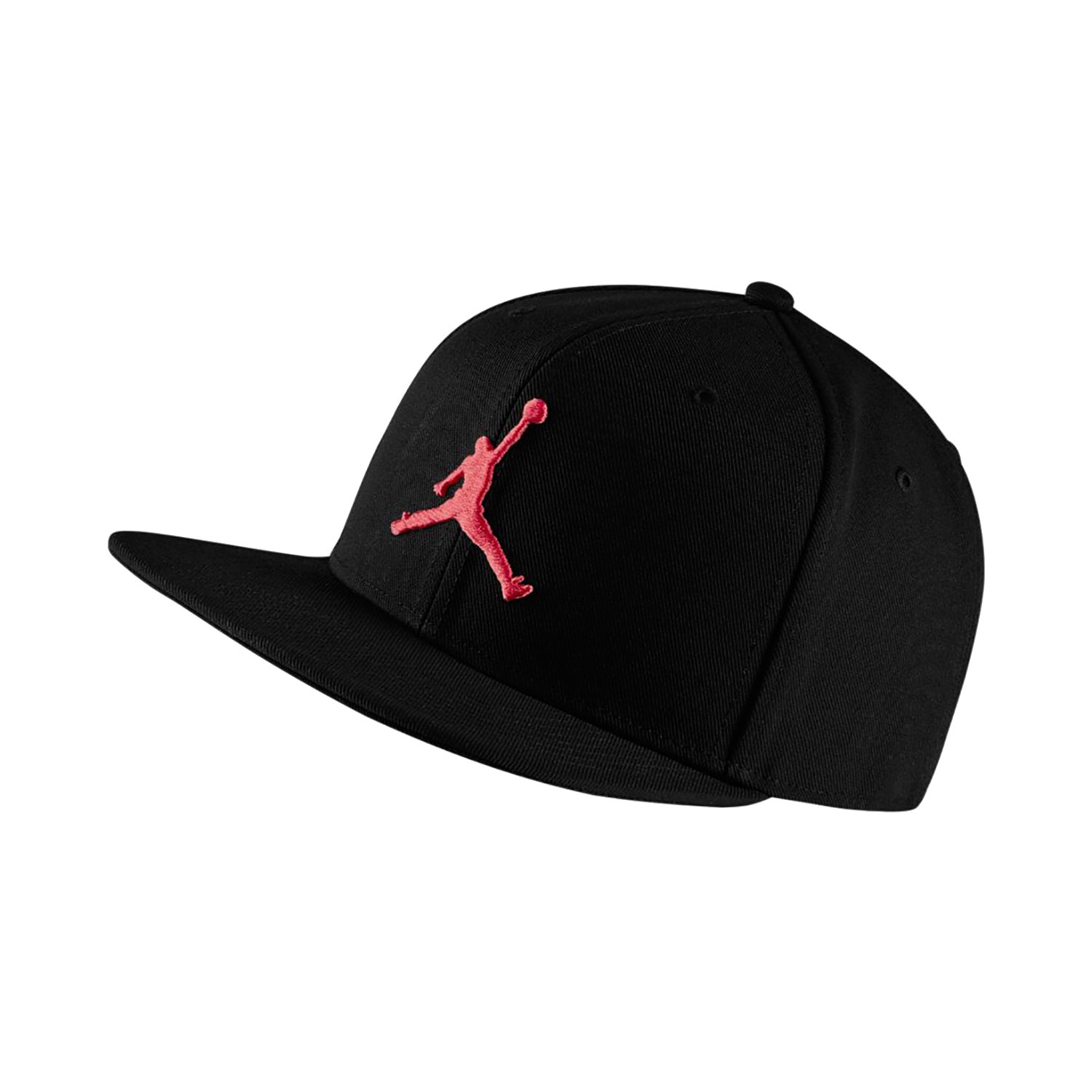 Jordan Pro Jumpman Snapback Hat AR2118-015 BLACK/BLACK/BLACK/INFRARED 23