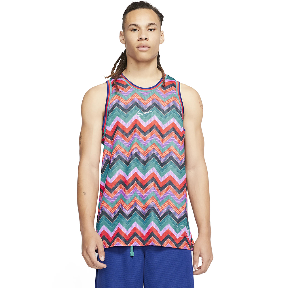 Nike Dri-Fit Basketball Jersey Unisex Αμάνικη Μπλούζα CD0417-891 TEAM ORANGE/UNIVERSITY RED/WHITE