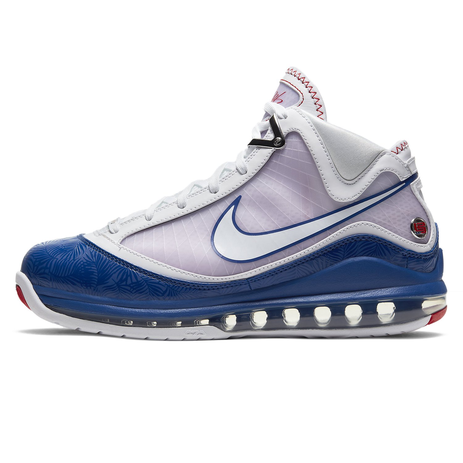 Nike LeBron 7 "Baseball Blue" Men's Basketball Shoes DJ5158-100 WHITE/WHITE-RUSH BLUE-UNIVERSITY RED